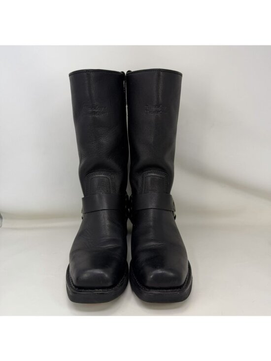 Harley Davidson Hustin Leather Harness Boots Black